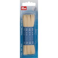 Sireturi bumbac, plate, lungime 120 cm, latime 8 mm, culoare bej, Prym, 974732