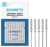 Set combinat 10 ace universale Schmetz, finete ac 70-110, pentru masina de cusut, sistem ac 130/705 H