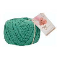 Fir de crosetat, Anchor Baby Pure Cotton, 100% bumbac natural, hipoalergenic, lungime 165 m, 50 g, verde 00272