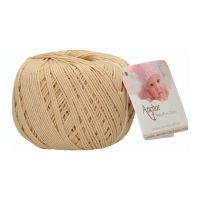 Fir de crosetat, Anchor Baby Pure Cotton, 100% bumbac natural, hipoalergenic, lungime 165 m, 50 g, bej 00404