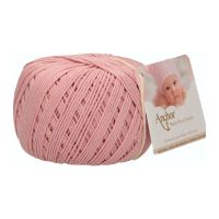 Fir de crosetat, Anchor Baby Pure Cotton, 100% bumbac natural, hipoalergenic, lungime 165 m, 50 g, roz  pal 00423
