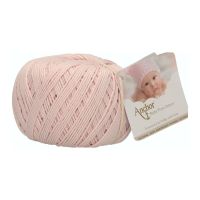 Fir de crosetat, Anchor Baby Pure Cotton, 100% bumbac natural, hipoalergenic, lungime 165 m, 50 g, liliac pastel 00431