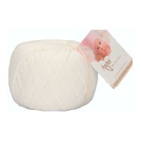 Fir de crosetat, Anchor Baby Pure Cotton, 100% bumbac natural, hipoalergenic, lungime 165 m, 50 g, alb 01131