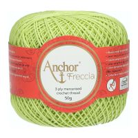 Fir de crosetat, Anchor Freccia 6, 100% bumbac, grosime fir nr 2 Fine, lungime 175 m, 50 g, verde deschis 00253