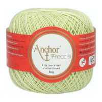 Fir de crosetat, Anchor Freccia 6, 100% bumbac, grosime fir nr 2 Fine, lungime 175 m, 50 g, verde pai 00259