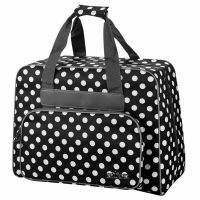 Geanta pentru depozitarea si transportul masinilor de cusut, dimensiuni 45x31x20cm, polka dots Phoenix negru