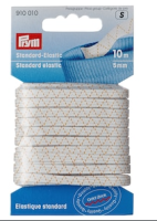 Elastic standard, latime 5 mm, lungime 10 m, alb, Prym