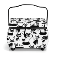 Cos de depozitare accesorii de croitorie, 30x20.5x19cm, Design M Cats, Prym