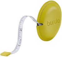 Centimetru croitorie, din piele ecologica, colectia Aenne Burda, lemon