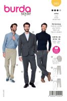 Tipar sacou si pantaloni cu elastic in talie pentru barbati 5955