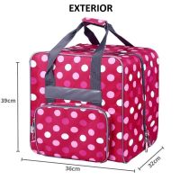 Geanta depozitare si transport pentru masinile Overlock, 34x35x31cm BabySnap multicolor rosu