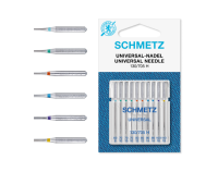 Set combinat 10 ace universale Schmetz, finete ac intre 60-100, pentru masina de cusut, sistem ac 130/705 H