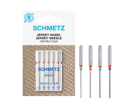 Set combinat 5 ace tricot Schmetz Jersey, finete ac intre 70-100, pentru masina de cusut, sistem ac 130/705 H