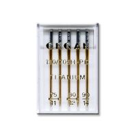 5 ace pentru cusut broderie Organ Embroidery Titanium cu finete acului intre 75-90