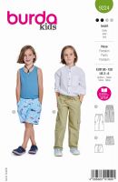 Tipar pantaloni pentru copii cu buzunare, clapete si talie elastica