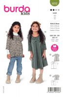 Tipar rochie si bluza copii, in 2 variante 9252