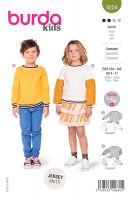 Tipar bluza tip sweater copii, in 2 variante 9254
