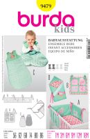 Babyausstattung: Nestchen, Utensilo, Schlafsack und Wickeltuch 9479