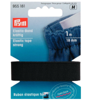 Elastic strong 18 mm latime, 1 m lungime, negru, Prym