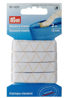 Elastic standard Prym, 12mm, 2m, Alb