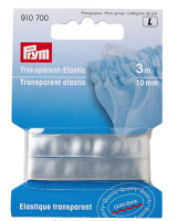 Elastic transparent, 10 mm latime, 3 m lungime, pentru lenjerie, Prym