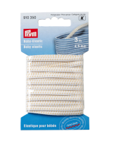 Elastic pentru imbracaminte bebelusi, 4.5 mm latime, 3 m lungime, alb, Prym