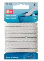 Elastic super, elasticitate, 7 mm latime, 10 m lungime, alb, Prym