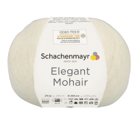 Fir Elegant Mohair, fir moale cu 50% mohair, 215 m, 25 g, natural 00002