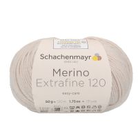 Fir de tricotat si crosetat, 100% lana merinos, grosime fir nr 3 Light, lungime 120 m, 50g, Merino Extrafine 120, roz pal 00103