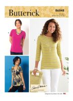 Tipar bluza pe corp cu decolteu deschis B 6848