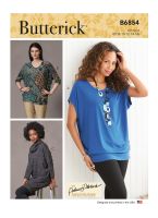 Tipar bluze evazate cu maneci cazute B 6854