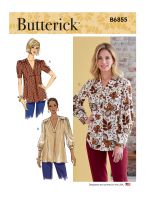 Tipar bluza incretita la umeri si spate B6855