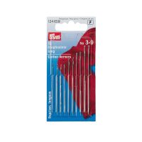 Ace de cusut manual, set (10 buc), lungi, Nr 3-9, Prym, 124659