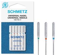 Set combinat 5 ace universale Schmetz, finete ac 70-90, pentru masina de cusut,  ac 130/705 H