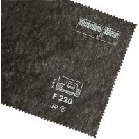 Insertie (intaritura) netesuta, termoadeziva pentru materiale subtiri, gri carbune, 43gr,  90x100 cm, Vlieseline F220