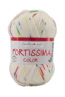 Fir textil Scholler Fortissima Sosete 4 culori 2401 pentru tricotat si crosetat, 75% lana, Margaretă, 420 m