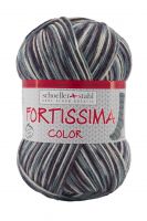 Fir textil Scholler Fortissima Sosete 4 culori 2407 pentru tricotat si crosetat, 75% lana, Gri, 429 m