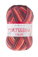 Fir textil Scholler Fortissima Sosete 4 culori 2485 pentru tricotat si crosetat, 75% lana, Vulcan, 430 m