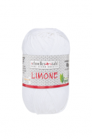 Fir textil Scholler Limone 6 pentru tricotat si crosetat, 100% bumbac, Alb Strălucitor, 125m
