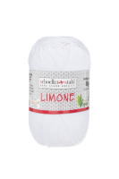 Fir 100% bumbac Limone pentru tricotat si crosetat, 125 m, 6 Alb stralucitor, Scholler