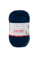 Fir 100% bumbac Limone pentru tricotat si crosetat, 125 m, 56 Albastru navy, Scholler