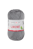 Fir 100% bumbac Limone pentru tricotat si crosetat, 125 m, 91 Gri inchis, Scholler