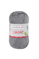 Fir textil Scholler Limone 91 pentru tricotat si crosetat, 100% bumbac, Gri Elefant, 125m