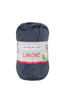 Fir 100% bumbac Limone pentru tricotat si crosetat, 125 m, 144 Gri antracit, Scholler