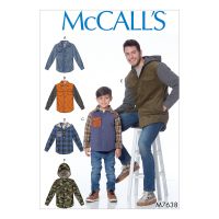 Tipar jacheta barbati si copii M 7638