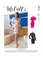 Tipar rochie cambrata cu inchidere fata nasturi M 8140