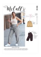 Tipar pantaloni lungi si scurti cu pense in talie M 8148