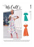 Tipar rochie evazata cu decupaje in talie M 8175