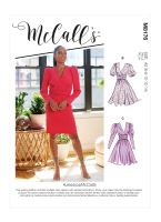 Tipar rochie incretita la bust si talie M 8176