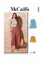 Tipar pantaloni evazati cu pense in talie  M 8260